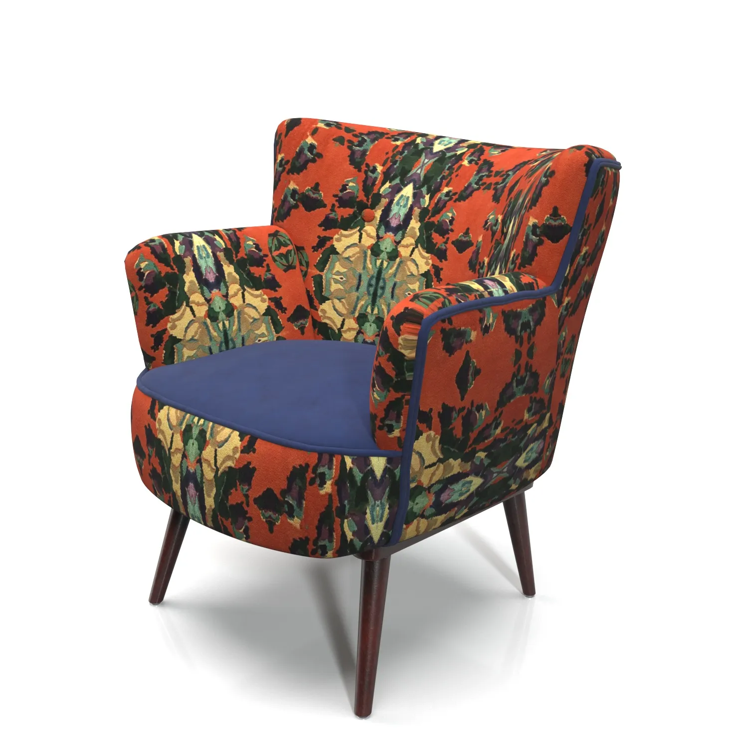 Velvet Tanya Petite Accent Chair PBR 3D Model_06